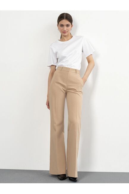 Женские брюки клеш кофейные от byME 