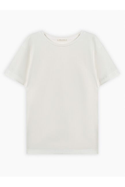 Хлопковая футболка женская белая от byME 