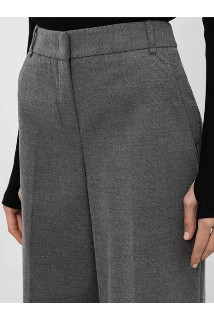 Расклешенные брюки со стрелками серые от byME 