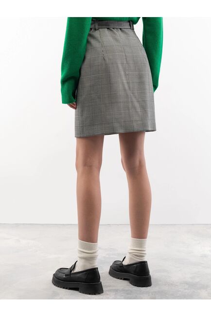 Юбка женская в клетку чёрно-белая от byME 