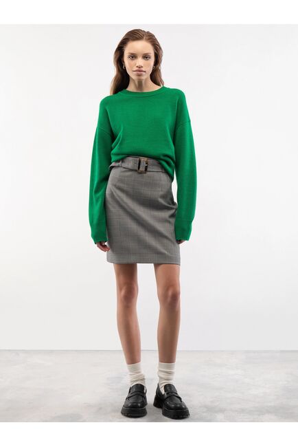 Юбка женская в клетку чёрно-белая от byME 