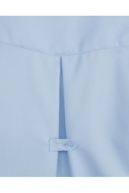 Женская рубашка в оверсайз силуэте с карманами голубая - 8401 от byME 