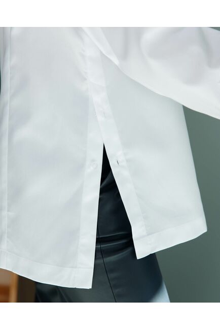 Женская рубашка  с пуговицами на боках белая - 8407 от byME 