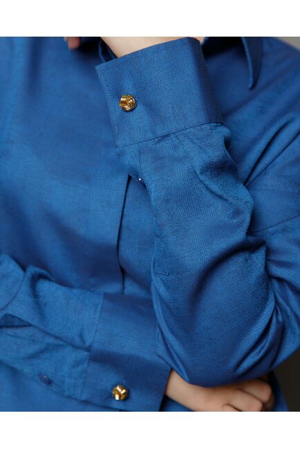 Женская рубашка в прямом силуэте - 8427 от byME 