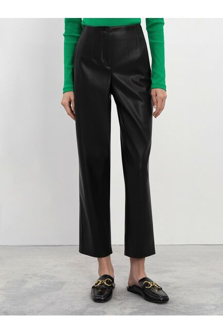 Брюки черные из экокожи CA-0-91205_50000-167 от ByME 