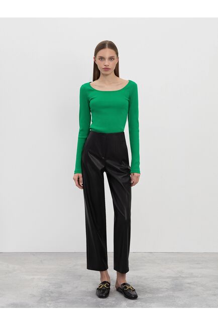 Брюки черные из экокожи CA-0-91205_50000-167 от ByME 