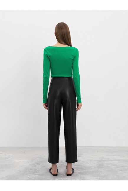 Брюки черные из экокожи CA-0-91205_50000-167 от ByME 