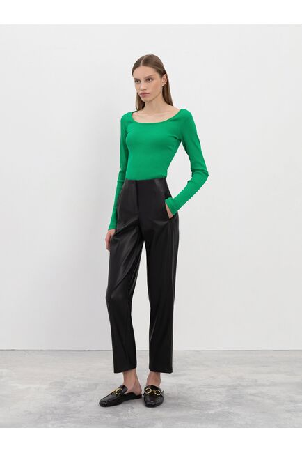 Брюки черные из экокожи CA-0-91205_50000-167 от ByME 