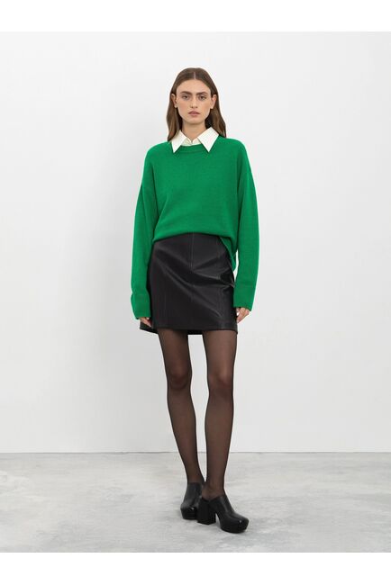 Юбка женская мини из экокожи от ByME 