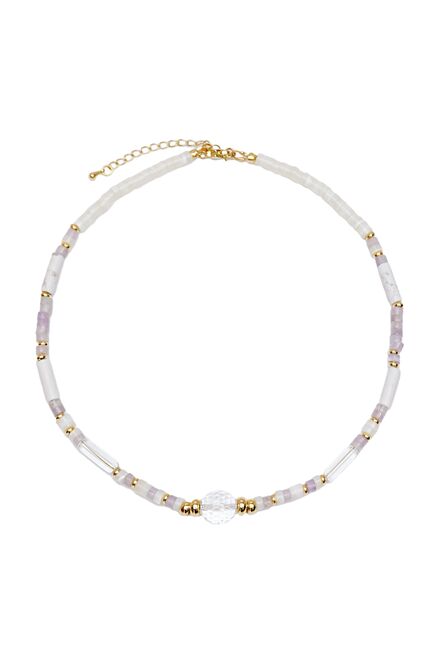 Чокер из Перламутр Аметист Кахагонт Горн хрусталь- S00091 от  