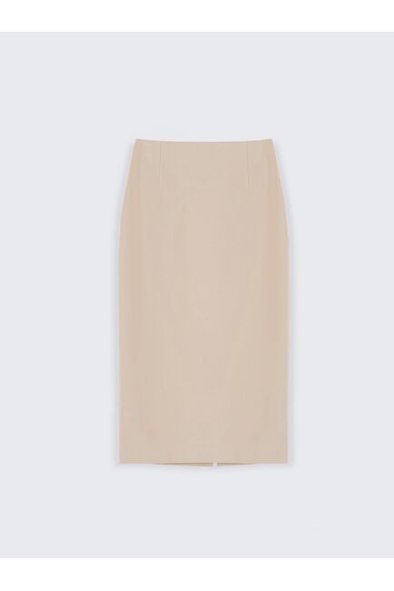 Юбка-карандаш на высокой посадке кофейная от byME 