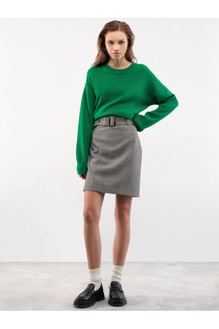 Юбка женская в клетку чёрно-белая от byME 