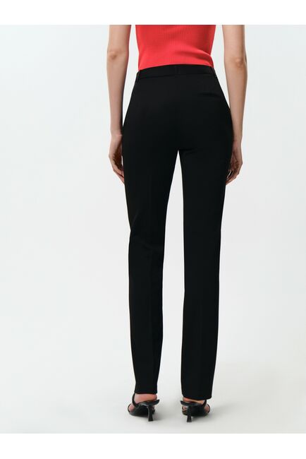 Женские брюки прямого кроя со стрелками чёрные от byME 