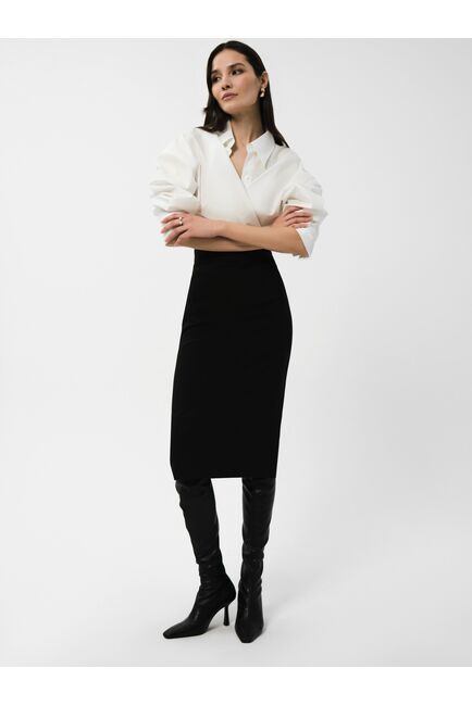 Прямая юбка-карандаш чёрная от byME 