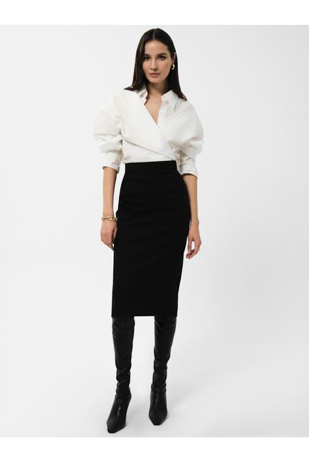 Прямая юбка-карандаш чёрная от byME 