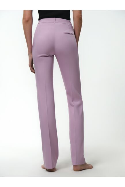 Классические брюки на средней посадке розовые от byME 