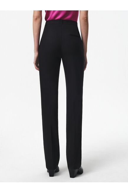 Классические брюки на средней посадке черные от byME 