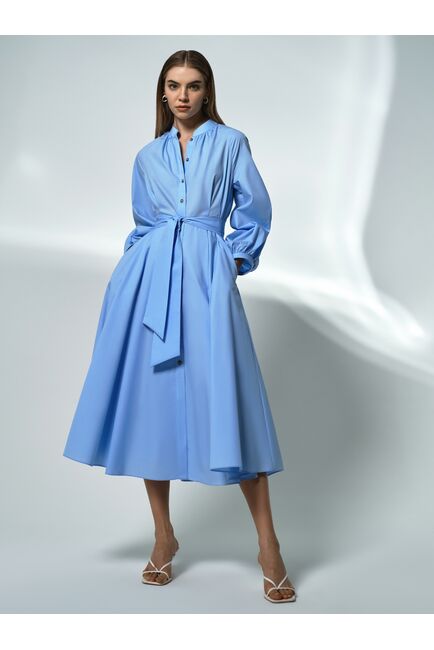 Платье-рубашка с поясом от byME 