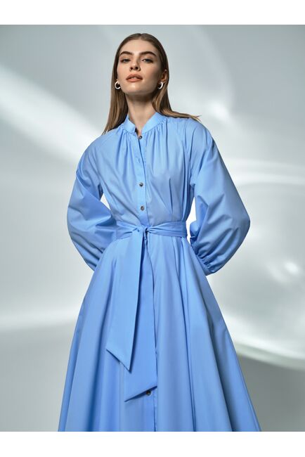 Платье-рубашка с поясом от byME 