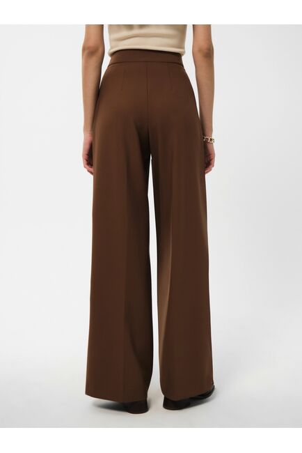 Брюки женские широкие прямые цвет карамель от byME 