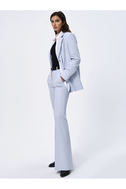 Брюки женские клёш голубые от byME 