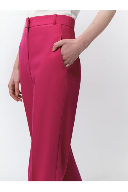 Женские классические брюки со стрелками ярко-розовые от byME 