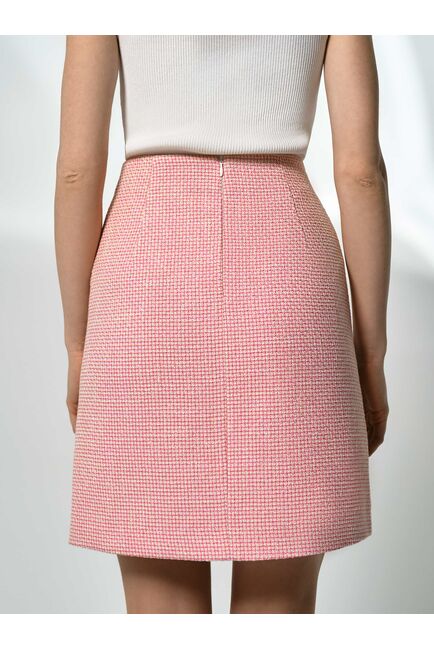 Твидовая юбка с высокой посадкой от byME 