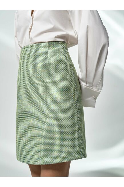 Твидовая юбка с высокой посадкой от byME 