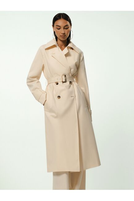 Удлинённый пиджак цвета экрю от byME 