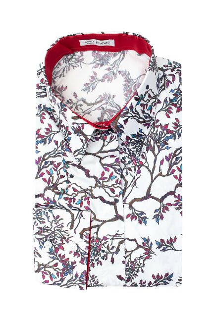 Женская рубашка под пуговицы с супатной застежкой полуприталенная - 8054 от ByME 