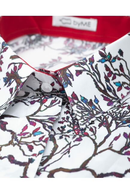 Женская рубашка под пуговицы с супатной застежкой полуприталенная - 8054 от ByME 