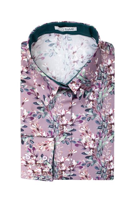 Женская рубашка под пуговицы с супатной застежкой полуприталенная - 8056 от byME 