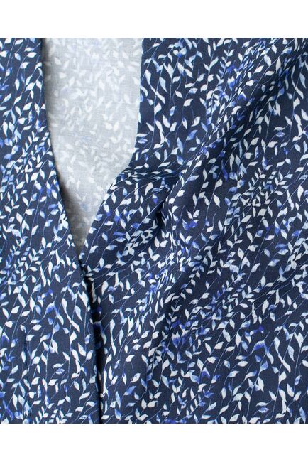 Женская рубашка воротник стойка под пуговицы с отделкой - 8194 от byME 