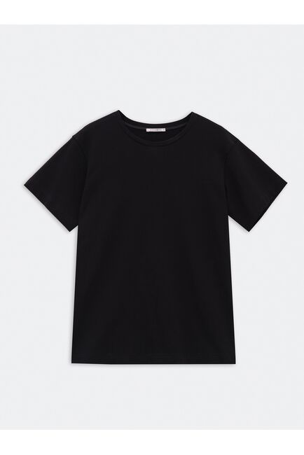 Хлопковая чёрная футболка от byME 