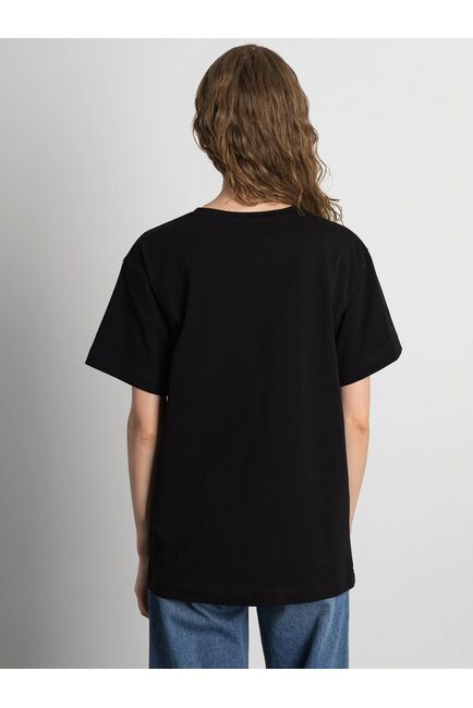 Хлопковая чёрная футболка от byME 