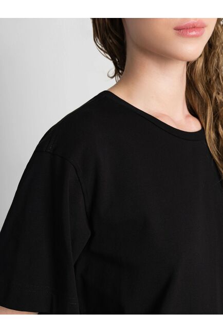 Хлопковая чёрная футболка от byME 