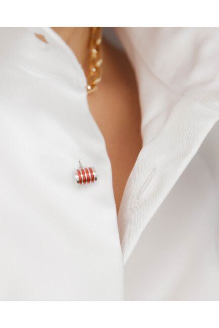 Женская рубашка полуприталенная белая - 8490 от byME 