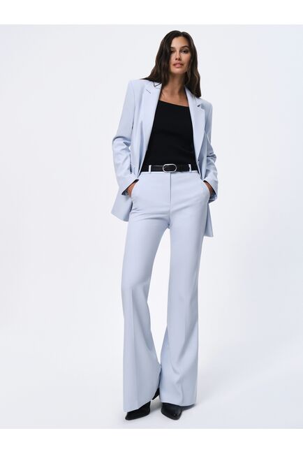 Брюки женские клёш голубые от byME 