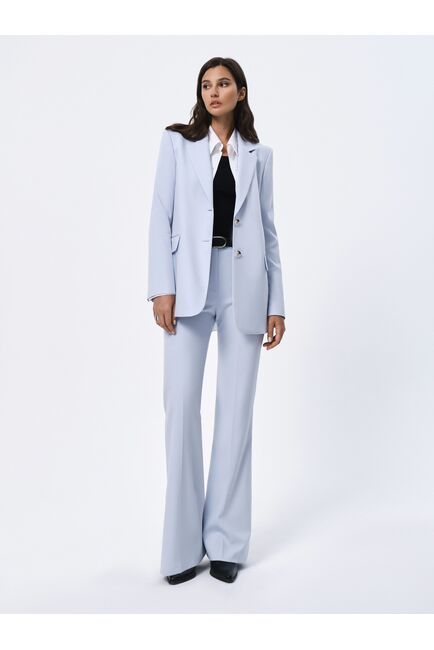 Брюки женские клёш голубые от byME 