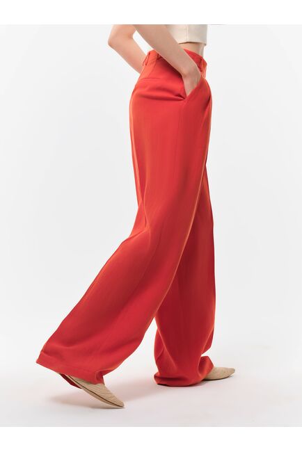 Брюки из смесового льна от byME 