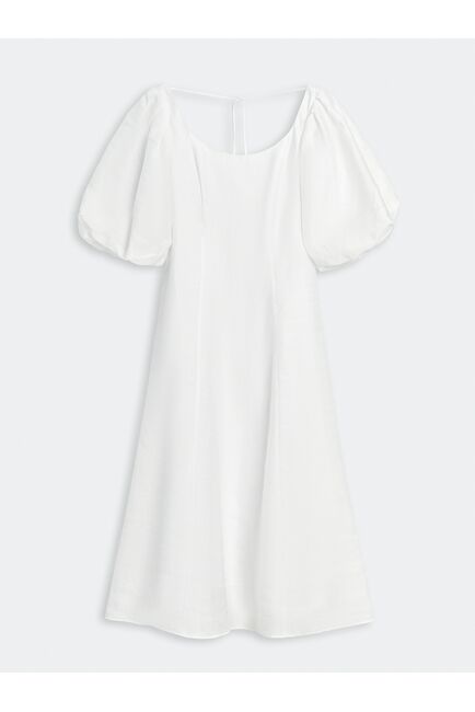 Платье изо льна с рельефами от byME 