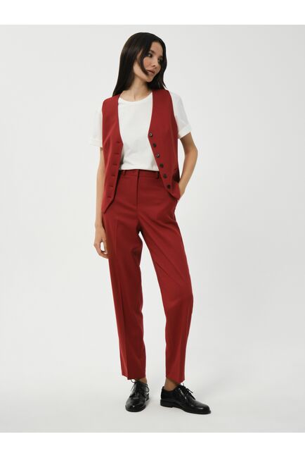 Укороченные костюмные брюки от byME 