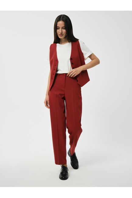 Укороченные костюмные брюки от byME 