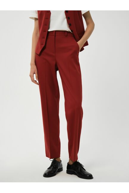 Укороченные костюмные брюки от byME 