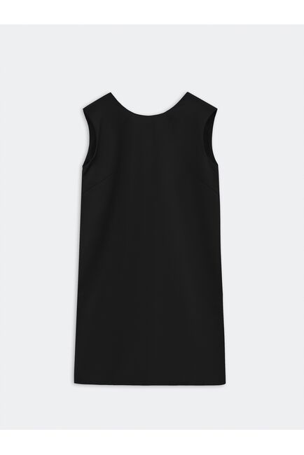 Атласное платье с акцентными плечами от byME 