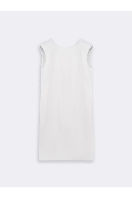 Атласное платье с акцентными плечами от byME 