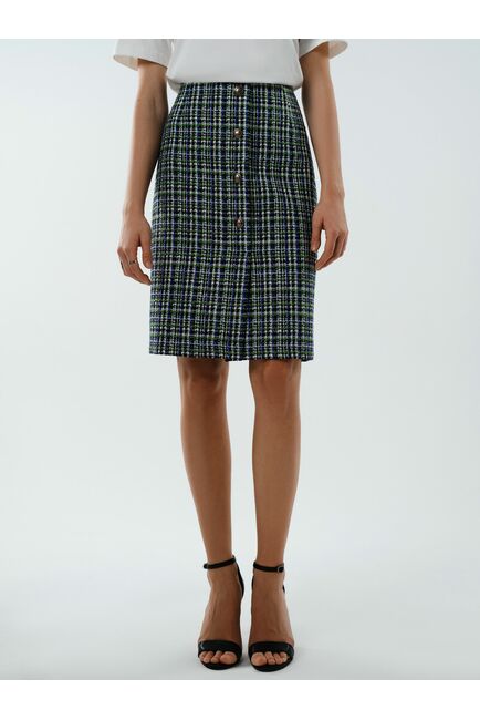 Клетчатая юбка из твида от byME 