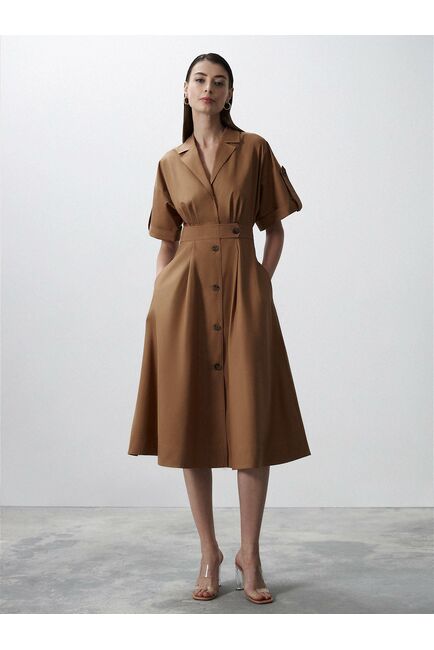 Платье-сафари из хлопка от byME 