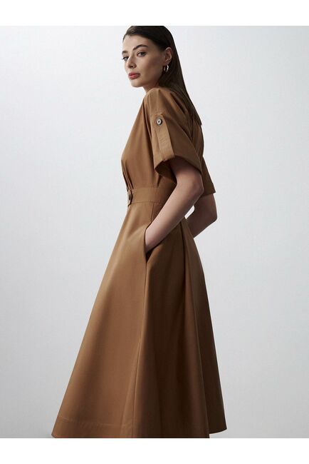 Платье-сафари из хлопка от byME 