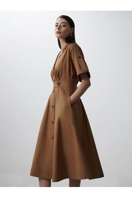 Платье-сафари из хлопка от byME 